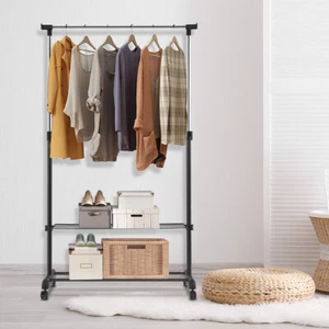 Kleiderständer höhenverstellbar Garderobenwagen Kleiderstange Garderobenständer - Bild 1 von 11