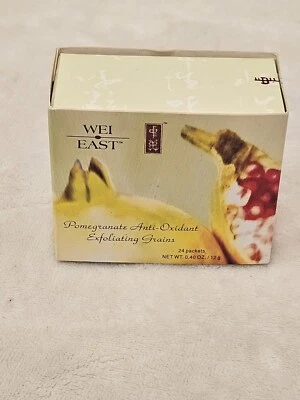 WEI EAST POMEGRANATE 抗氧化剂 EXFOLIATING GRAINS 24 包 0.40 盎司 全新 — 第 1/4 张图片