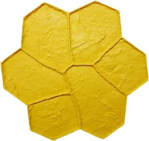 Neuer zufälliger Stein | Betonstempel einzeln von Walttools (starr/gelb) - Bild 1 von 8