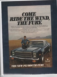 Original 1977 Plymouth Fury Magazine Ad "Come Ride The Wind" - Picture 1 of 1
