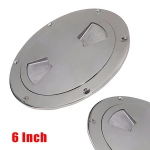 6In Heavy Duty Stainless Steel 316 Circular Inspection Hatch Boat Deck Plate?? - Picture 1 of 9
