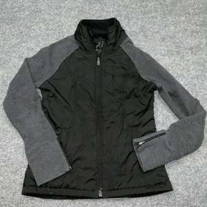 Prana Jacket Womens Medium Black Audrina Quilted Outdoors Zip Coat Ladies - Picture 1 of 11