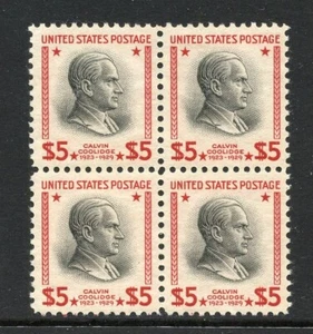 UNITED STATES SCOTT #834 COOLIDGE VF+ BLOCK MINT LH & NH - Picture 1 of 2