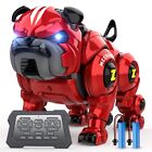 Lterfear Robot Dog pour enfants, télécommande robot programmation rechargeable stu...