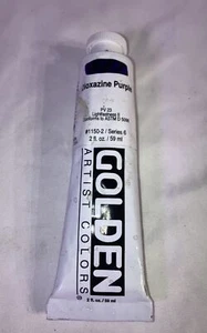 Golden Heavy Body Acrylic Color Pain (( Dioxazine Purple )) 2 Oz Tube. - Picture 1 of 5