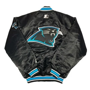 Vtg Rare NFL Carolina Panthers Satin Starter Jacket. Mens Medium - Picture 1 of 8