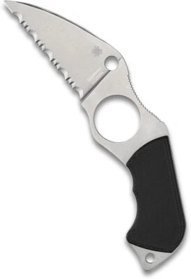 Spyderco Swick 6 Small 2.73" Fixed Serrated Edge LC200N Pocket Knife FB14S6 - Image 1 of 4