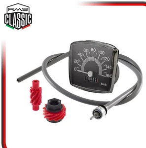 MILEAGE COUNTER KM VESPA 50 SPECIAL SPEEDOMETER 160 KMH with GEAR CABLE - Picture 1 of 7