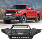 Fits Toyota Tacoma 2005-2015 Front Bumper Steel with LED Lights & Winch D-rings Toyota Tacoma