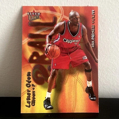 Lamar Odom 00-01 Fleer Ultra 2Ball Second Year / Topps Cup PurpleBorder Clippers - Image 1 of 4