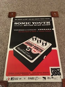 Original Sonic Youth Tour Concert Poster Distortion Pedal - Picture 1 of 7