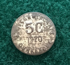 Monnaie de Nécessité ♦ St des COMMERÇANTS DUNKERQUE - 5 C - 1820 - Imagen 1 de 2