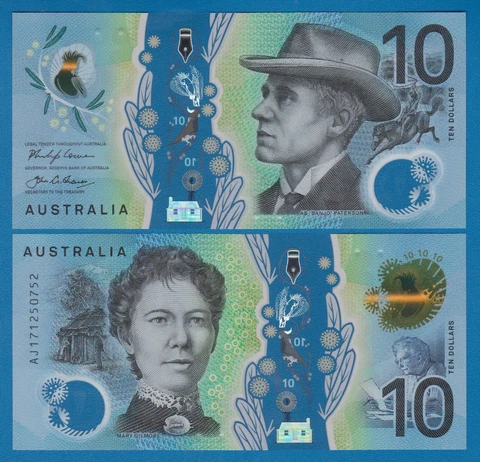 Australia 10 Dollars P 63a 2017 UNC Polymer  P 63 a Cover