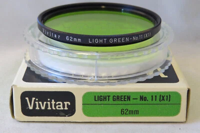 Vivitar 62mm Light Green - No.11 (X1) Vintage Filter - Image 1 of 2