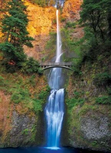Eurographics Multnomah Falls, Columbia River Gorge, OR 1000 Piece Jigsaw Puzzle - Picture 1 of 3
