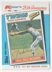 Rod Carew Topps #31 of 44 Kmart 20th Anniversary 1982 Baseball Card - Bild 1 von 1