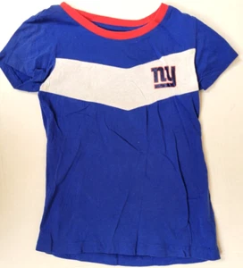NFL New York Giants - Short Sleeved Shirt (Girls 7-8) New (Blue & White) - Picture 1 of 1