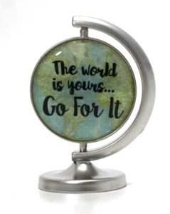 Q2 The world is yours go for it YOU MEAN THE WORLD TO ME globe figurine Ganz - Picture 1 of 11