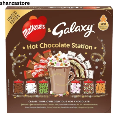 Maltesers & Galaxy Hot Chocolate Station | Hot Chocolate Gift Set Featuring Hot - Image 1 of 4