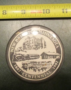 New Brighton Minnesota MN Centennial 1987 Pinback Button - Picture 1 of 3