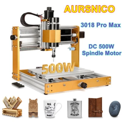 New CNC 3018 Pro Max 500W Router Milling Drill Carving Machine Kit For PCB Wood - Image 1 of 4