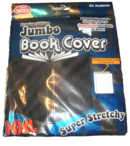 XXL JUMBO Black Book Cover Stretch Sox sock School College (B165) - Imagen 1 de 3