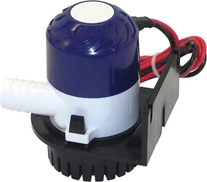 BOMBA DE SENTINA DE MONTAJE UNIVERSAL SHORELINE MARINE 12V 600-GPH 1-1/8" Manguera Salida BARCO - Imagen 1 de 1