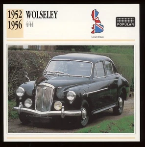Tarjeta de autos clásicos Wolseley 1952 - 1956 4/44 - Imagen 1 de 1