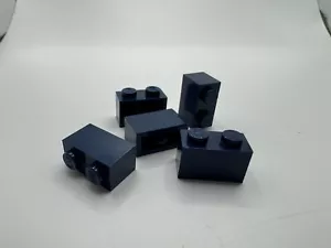 LEGO Parts - Dark Blue Brick 1 x 2 - No 3004 - QTY 5 - Picture 1 of 1