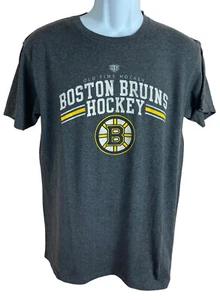Boston Bruins T-Shirt Herren Gr. M Old Time Hockey grau Shirt NHL kurzärmlig - Bild 1 von 6