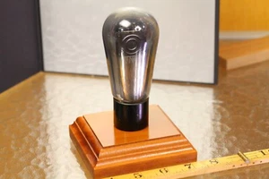 RCA Radiotron UX 245 Balloon Globe Triode Tube Display 1930s mounted in 1970s - Picture 1 of 7