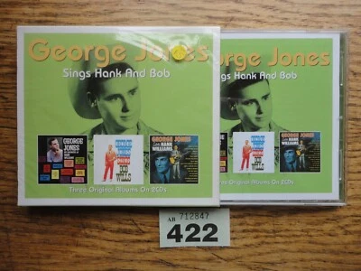 George Jones Sings Hank and Bob - 3 Albums on 2 Disc CD - Imagem 1 de 4