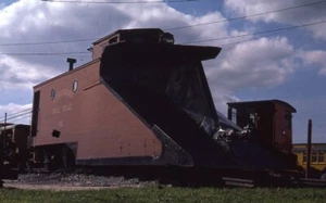 SRR Straßburg Eisenbahn 66 Schneepflug orig. kk slide - Bild 1 von 1