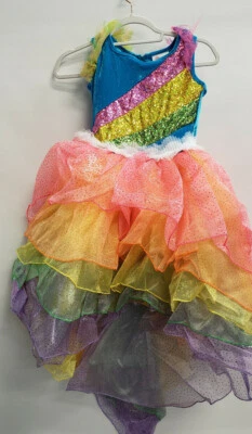 Chasing Fireflies Rainbow Dash Girls Halloween Costume My Little Pony size 8 - Image 1 of 4