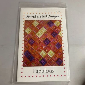 #8086 Fourth and Sixth Designs "Fabulous" Sewing Pattern Size 60" x 72" - Picture 1 of 2