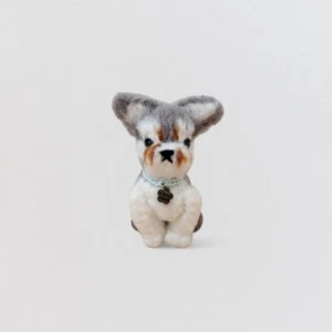 Amigurumi Dog Crochet Hair Brush Doll Handmade Crochet Poodle Stuffed Animal Toy - Picture 1 of 7