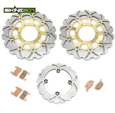 Rotores de freno delanteros traseros pastillas de disco para Honda CBR600F4i Sport 01 02 03 04 05 06 Foto 1 de 4