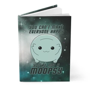 Cute Alien You're Not A Moopsy - Hardcover Notebook Lined Journal by GatorDesign - Picture 1 of 6