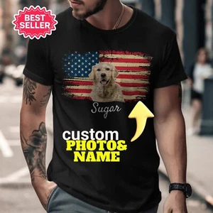 Camisa 4 de julio hecha a pedido, camiseta personalizada Patriot Dog Lover - Imagen 1 de 2