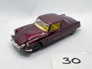 VINTAGE CORGI TOYS # 259 CITROEN LE DANDY COUPE HENRI CHAPRON DIECAST CAR MAROON - Picture 1 of 5