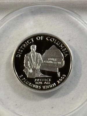 2009-S US Washington Quarter District of Columbia Graded PR 70 DCAM by ANACS - Image 1 of 4
