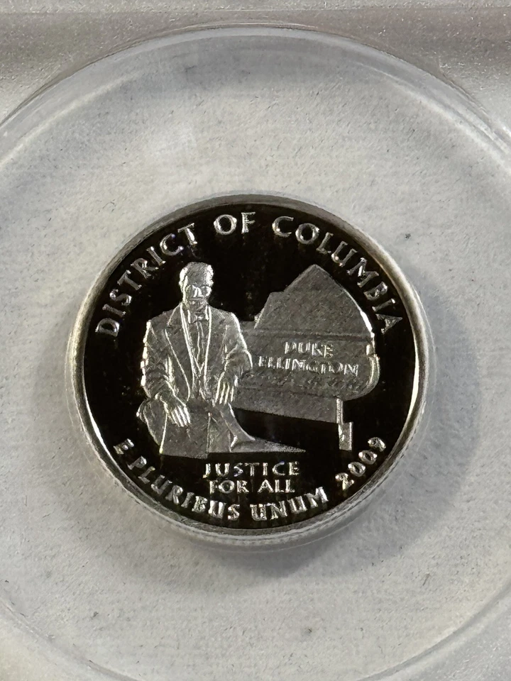 2009-S US Washington Quarter District of Columbia Graded PR 70 DCAM by ANACS - Image 1 of 4