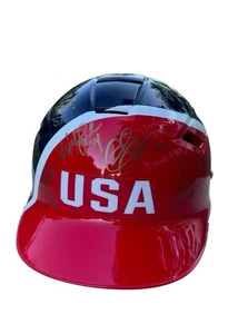 USA SOFTBALL Olympics Legends signierter Softball Schlaghelm neu mit Etikett - Bild 1 von 21