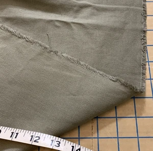 1.3 yd Green Twill Weave Upholstery Fabric 55" wide Feels Like Lightweight Denim - Picture 1 of 4