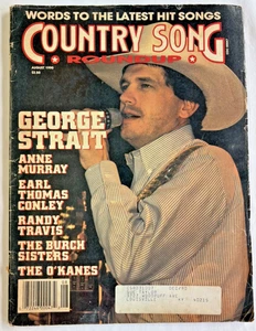 Vintage Country Song Roundup Magazine August 1990 George Stratt and Randy Travis - Picture 1 of 8