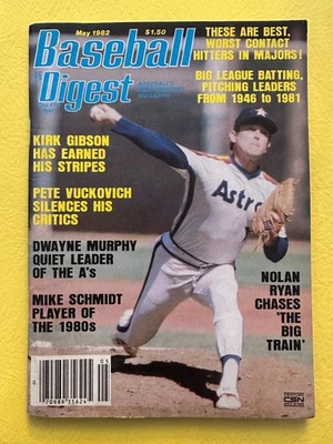 1982 Baseball Digest 5/82 Issue with Nolan Ryan on Front Cover - Image 1 of 2