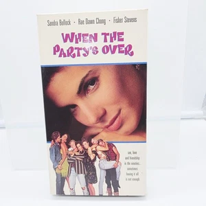 When The Party's Over VHS 1993 Drama Sandra Bullock New Line Home Video - Foto 1 di 1