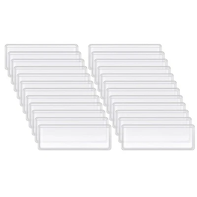 100 Stück Selbstklebende Etikettenhalter, Regaletiketten, 7,6 X 2,5 Cm, zum7432 - Bild 1 von 4