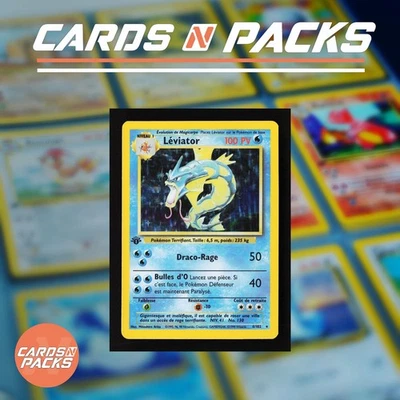 Carte Pokemon Léviator 6/102 HOLO Set de Base Edition 1 NM 🇫🇷🔥 - Photo 1/2