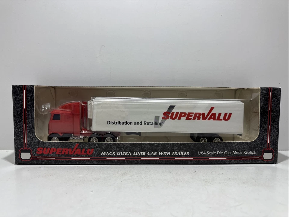 Vintage 1997 ERTL SuperValu Distribution & Retailing Tractor Trailer 1:64 #T751 - Image 1 of 4